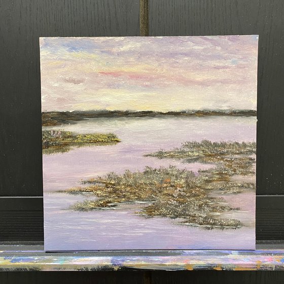 purple lake — modern landscape
