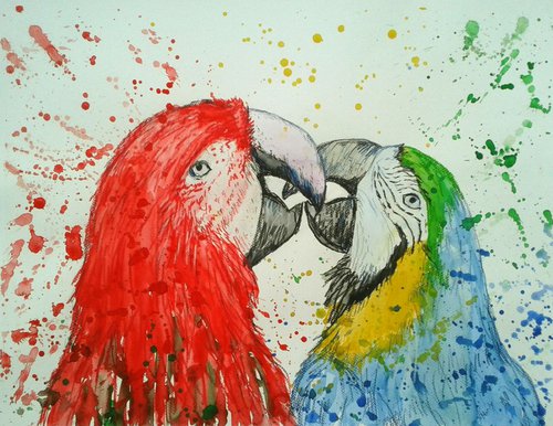 "Parrot love" by Marily Valkijainen