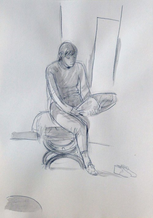 Reader 14, 29x41 cm by Frederic Belaubre