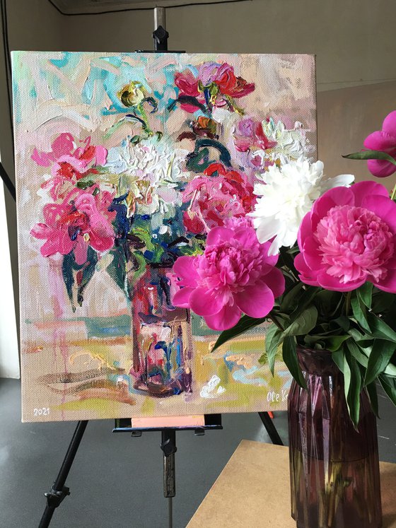 Peonies in a Vase