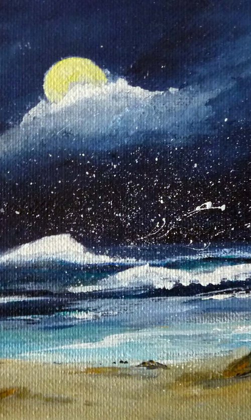 Moonlight on the Waves by Margaret Denholm