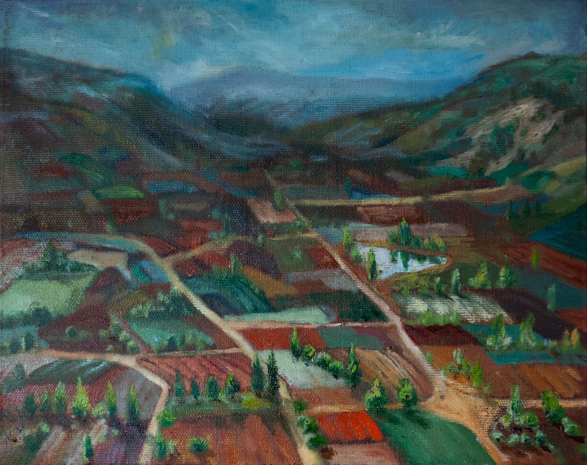 Distant Fields By Nikola Ivanovic, 12 X 9, Artwork For Sale On Artfinder