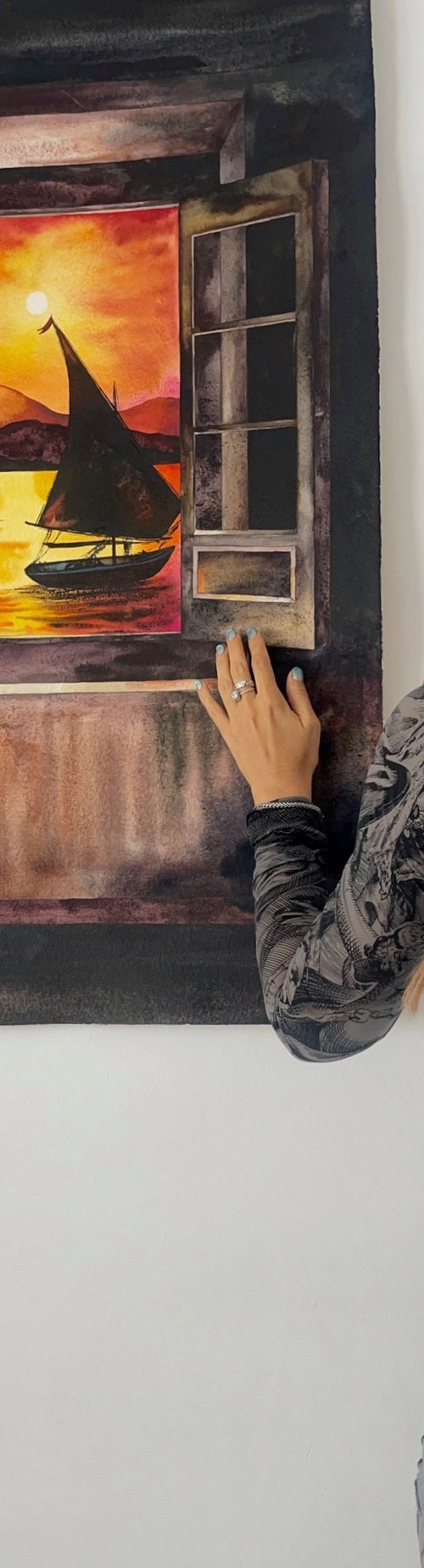Window to freedom by Delnara El