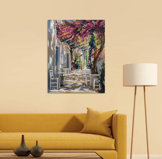 "Courtyard in Greece"