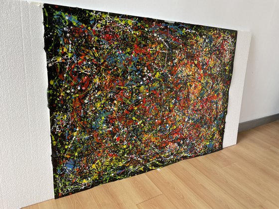 Dark and Luminous Pathways - Diptych Painting