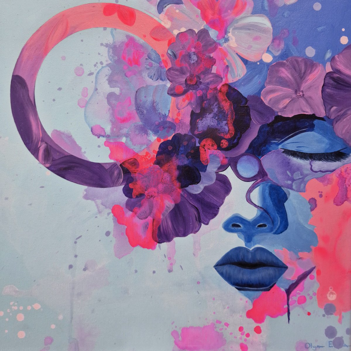  Bloom Within By Olya Enina, 16 X 16, Artwork For Sale On Artfinder