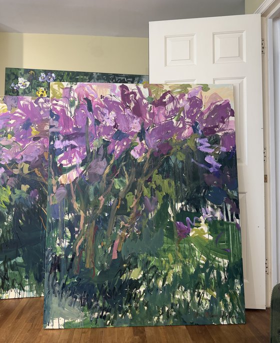 The scent of liliac. Diptych.