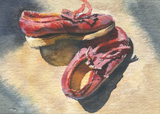 Sunlit Steps - ACEO (Art Cards Editions and Originals)
