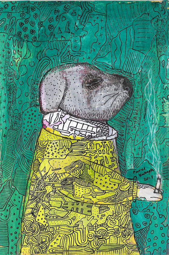 Smoking dog #3