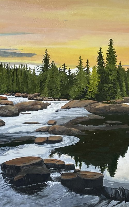 Evening Cascade by Anne Shaughnessy
