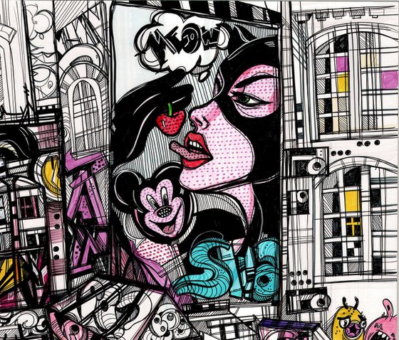 Pop Art Graffiti. New York