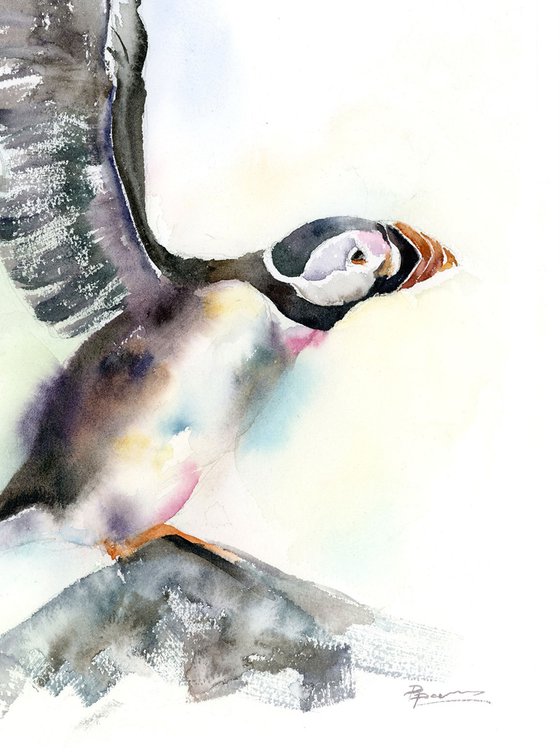Puffin Diptych