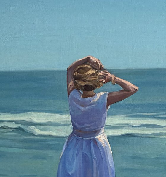 Girl by the ocean