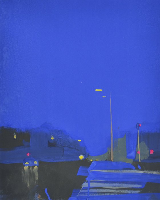 Evening On Bulvaro-Kudriavska Str. Painting