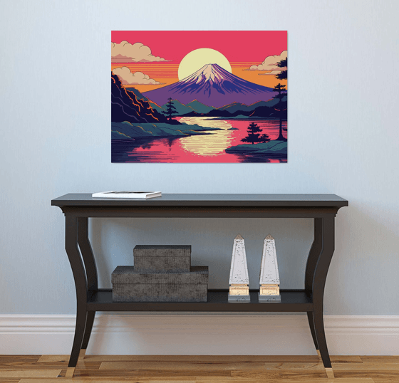 Fuji at sunset