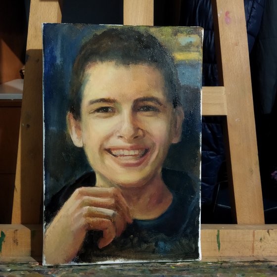 Male portrait study