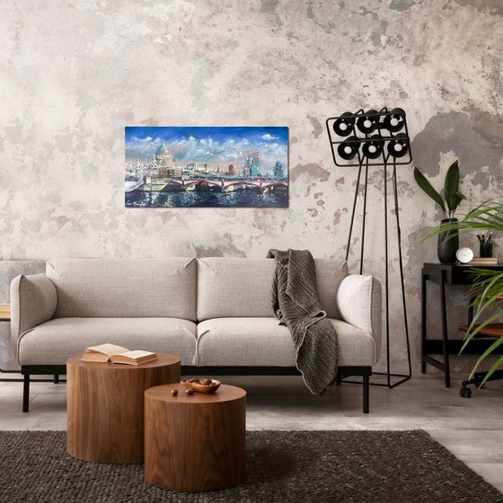 St Pauls, view from the Embankment