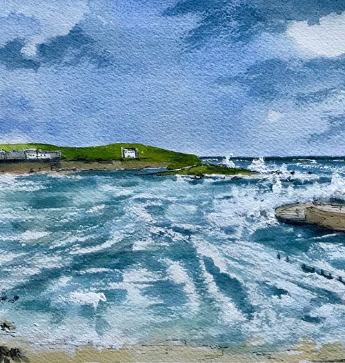 Stormy seas at Portballintrae by Brian Tucker