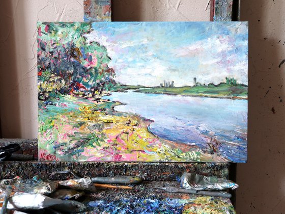 “The Riverbank. May.”
