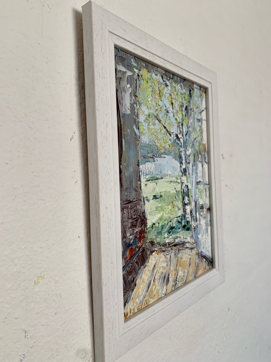 Birch tree in spring
