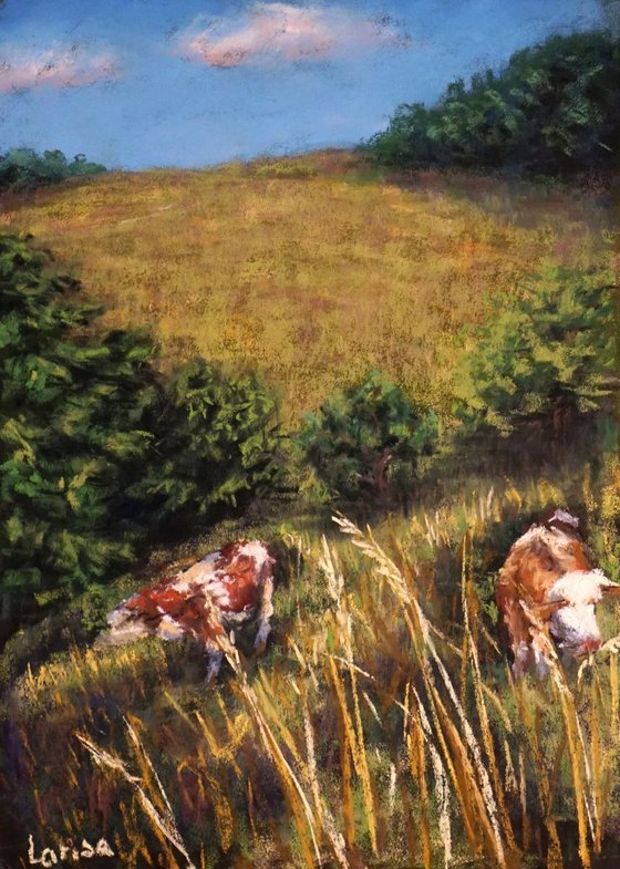 Pasture | Original Pastel Painting