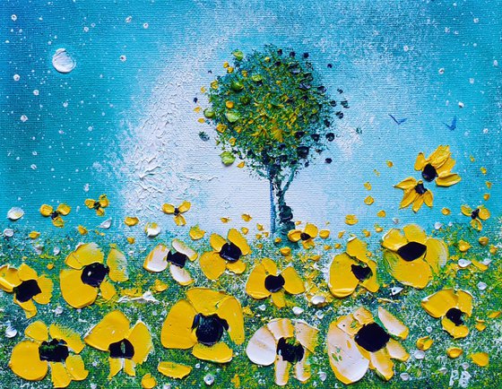 "Cosmos Tree & Flowers in Love"