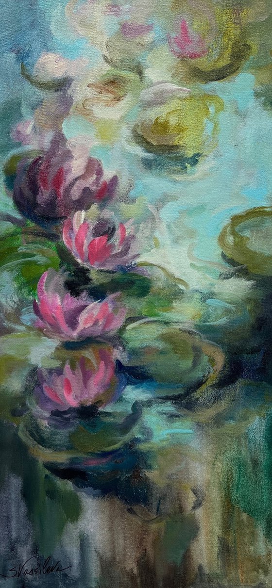 Pink Water Lilies I