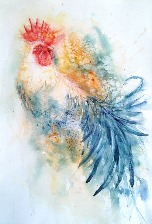 Rooster by Sveta Hubmann