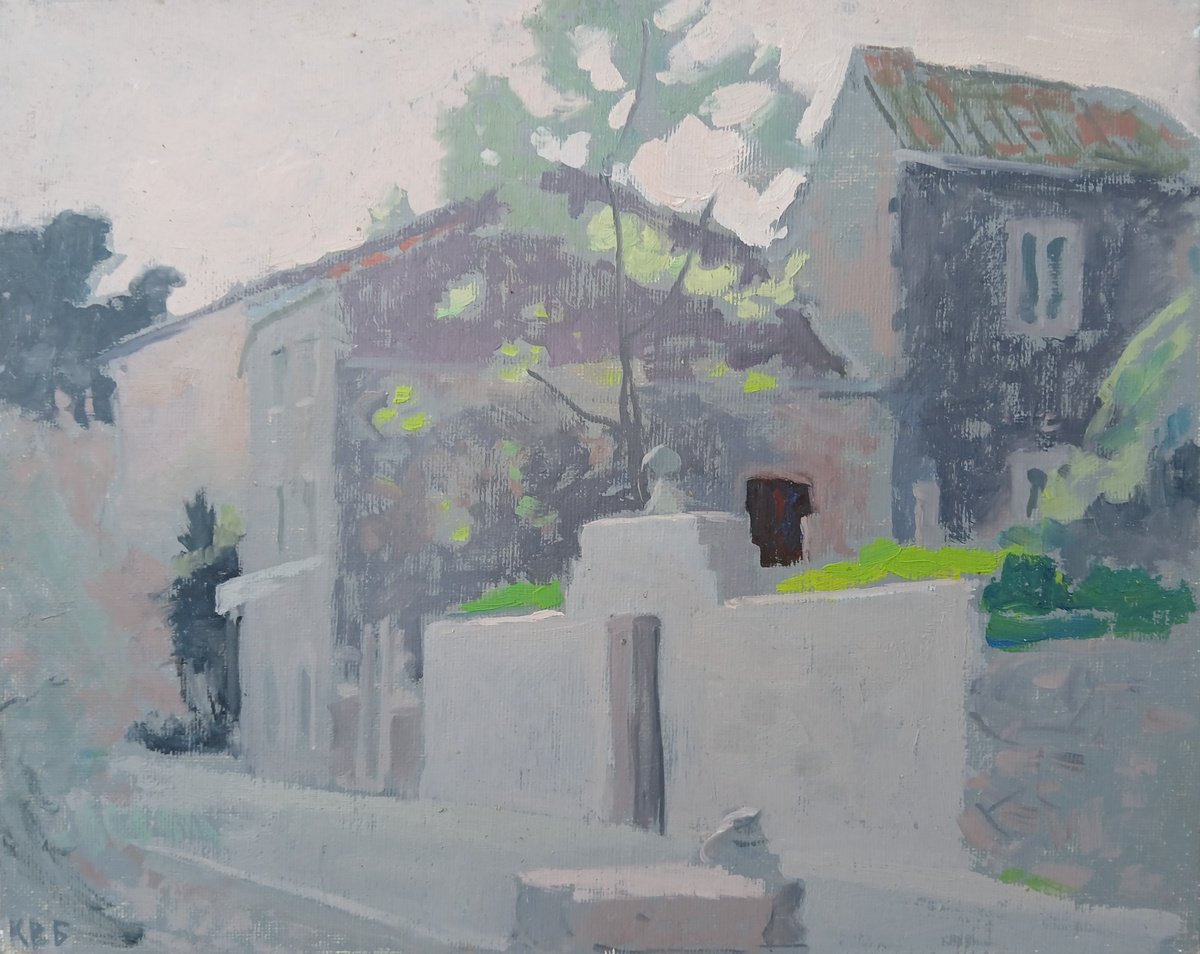 Impressionistic Landscape Oil Painting By Vasyl Koval, 12 X 9", Spring, Original Artwork