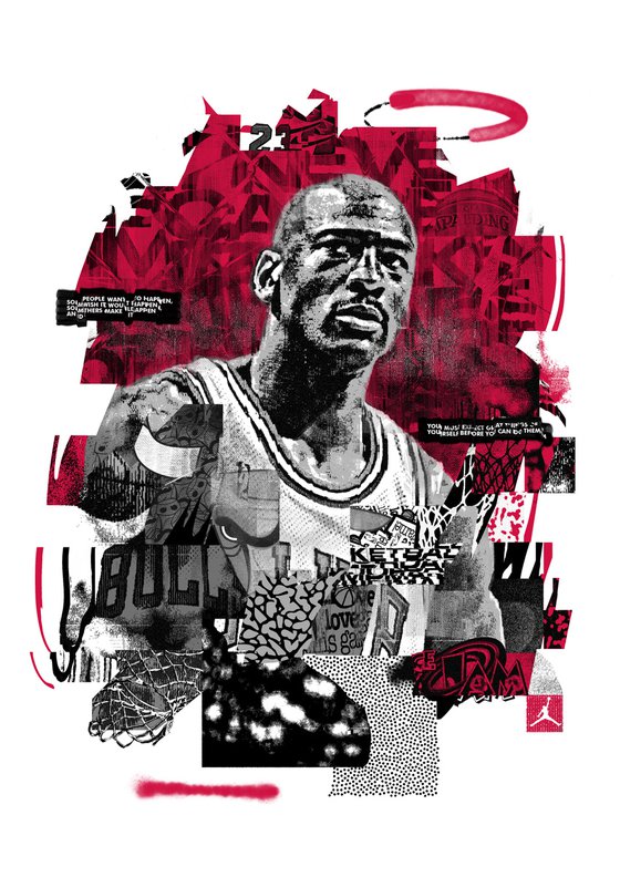 JORDAN Screenprint by Yan Anikev Artfinder