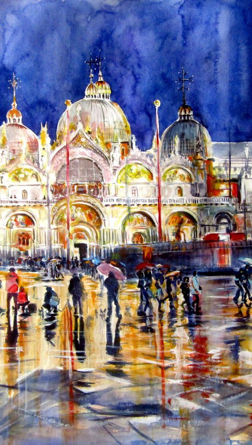 Venice at rain by Kovács Anna Brigitta