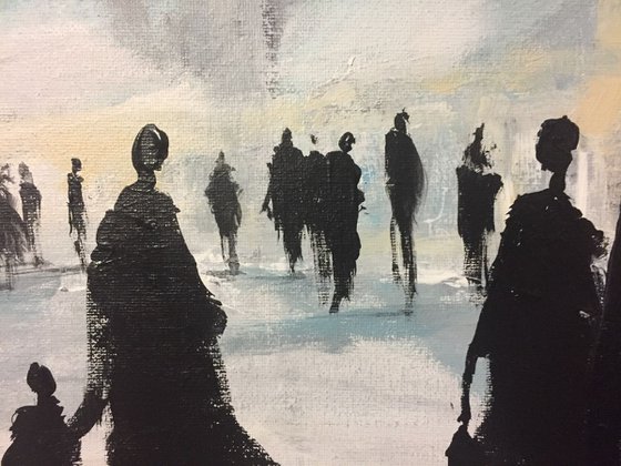 People walking #1 100x70cm