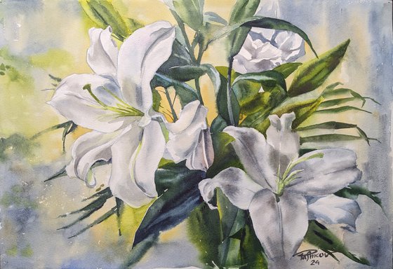 WHITE LILIES #6