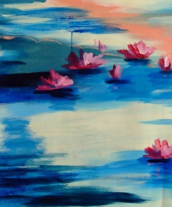 Water Lilies in Soft Light