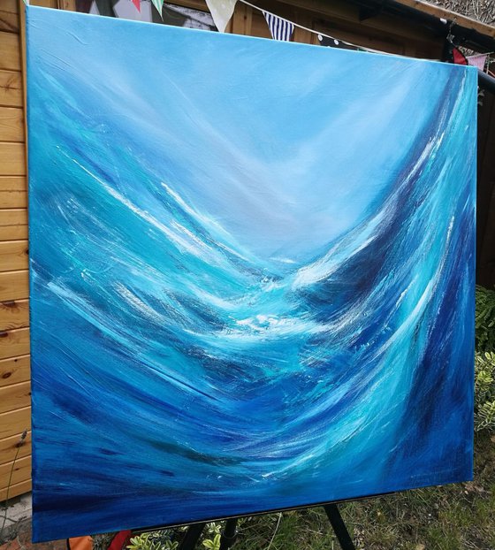 Maelstrom 1 - Surf, Wave Art, Seascape,