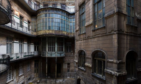 Art nouveau courtyard