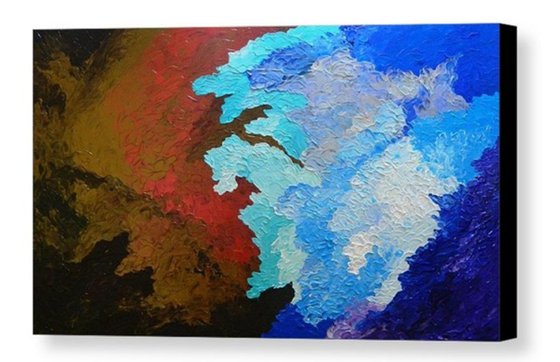 RHAPSODY - COLORFUL ABSTRACT AERIAL SKY PAINTING