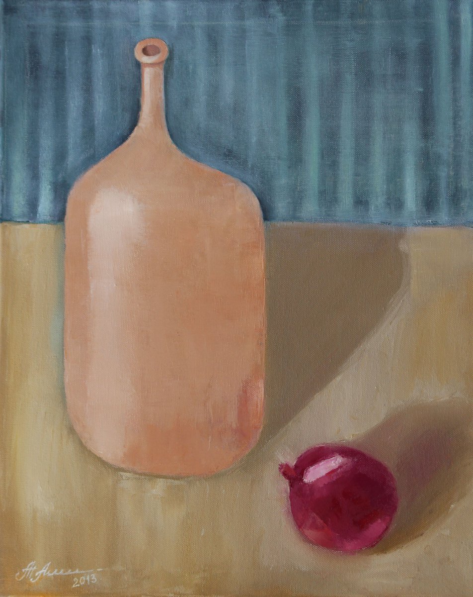 Still life with a pomegranate by Tatiana Alekseeva