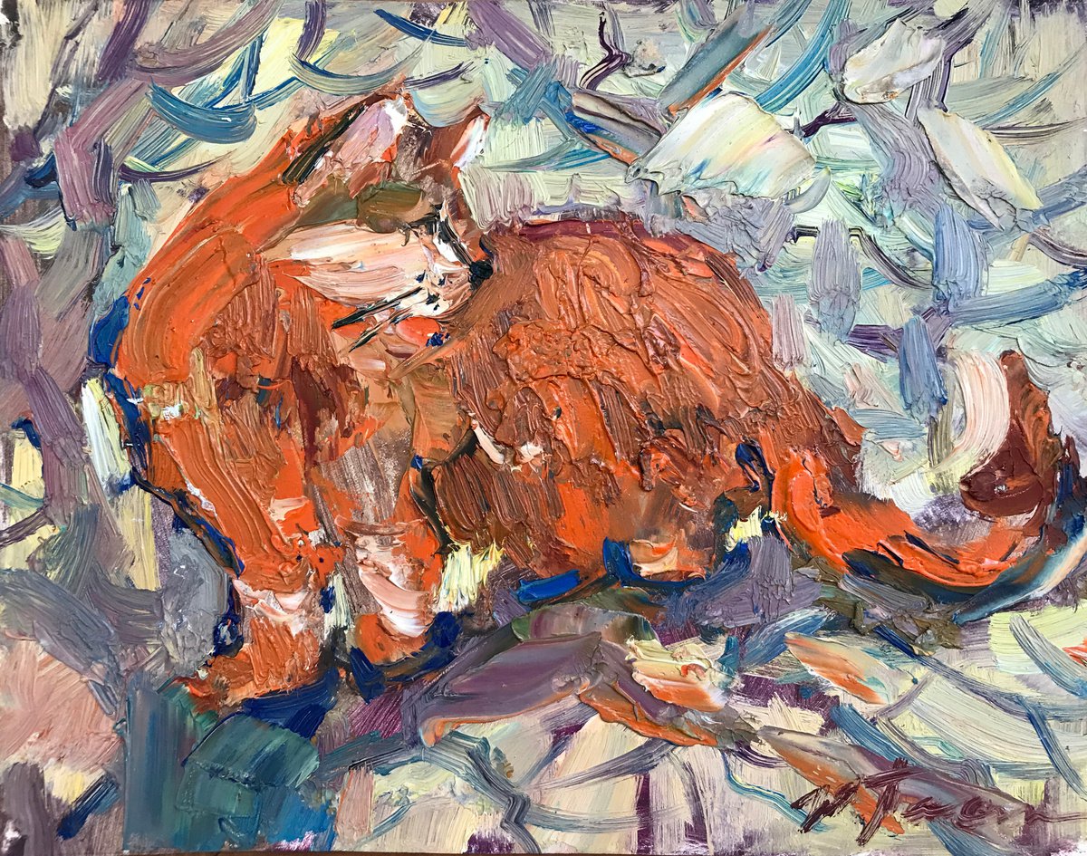 ginger the cat by Yuliia Pastukhova
