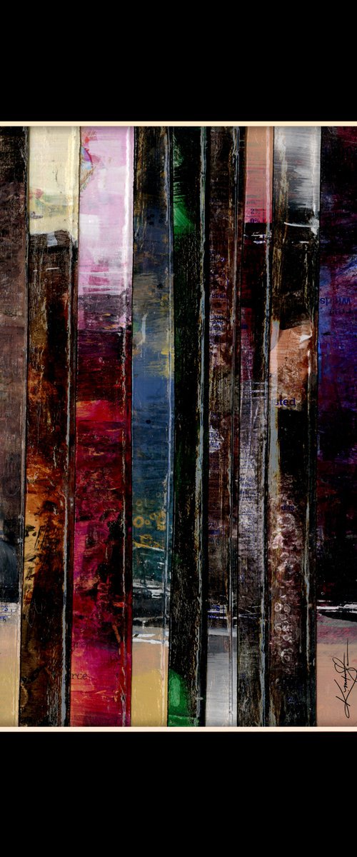 Collage Abstraction 1 - Mixed Media Painting by Kathy Morton Stanion by Kathy Morton Stanion