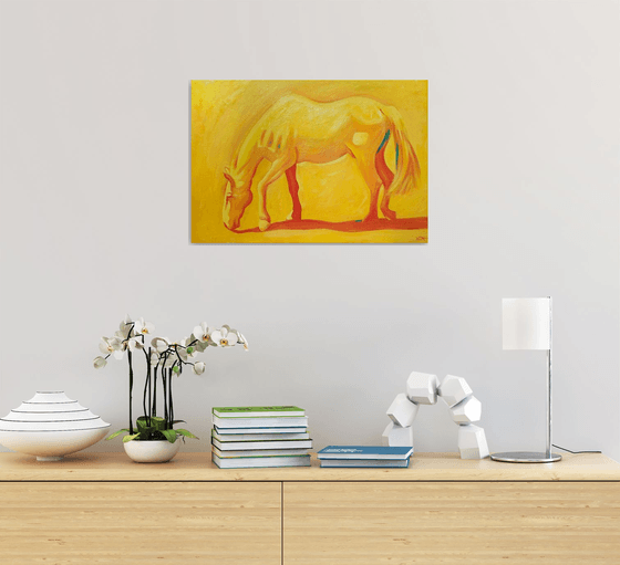 Yellow horse