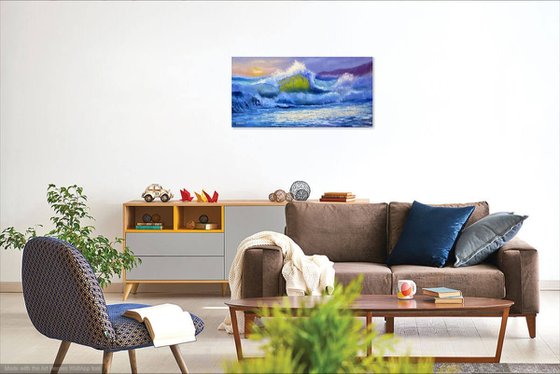 Oceanic Surge: Emerald Light Study (2015)