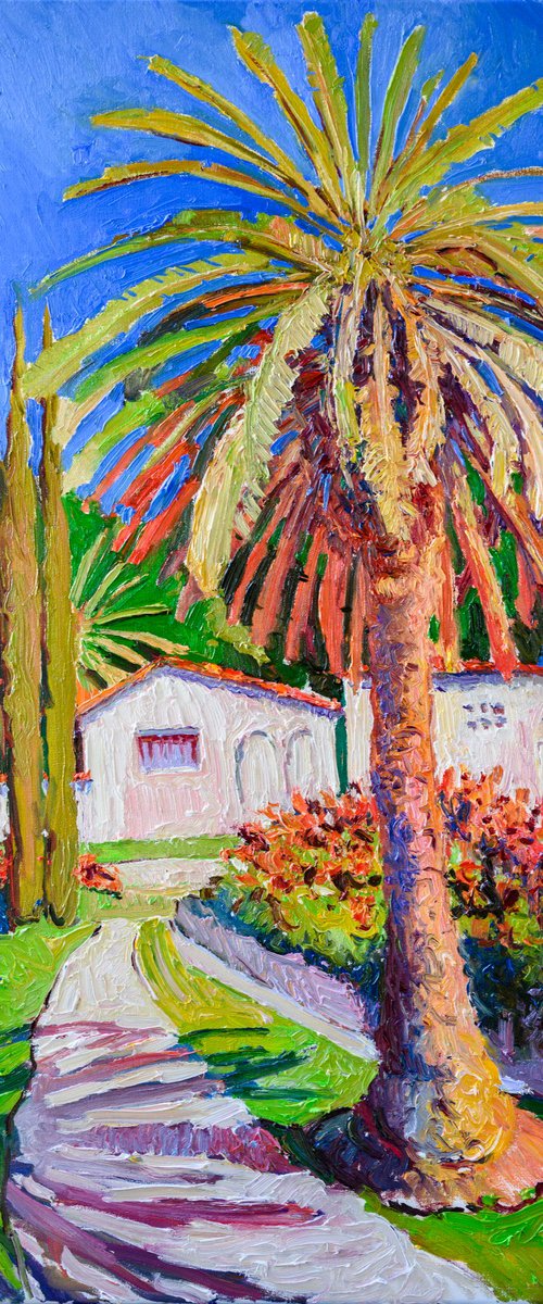 Driveway with Palm Tree by Suren Nersisyan