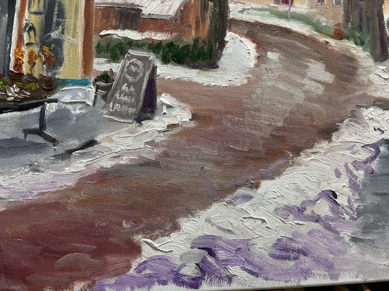 Dalen Flower Shop in Winter