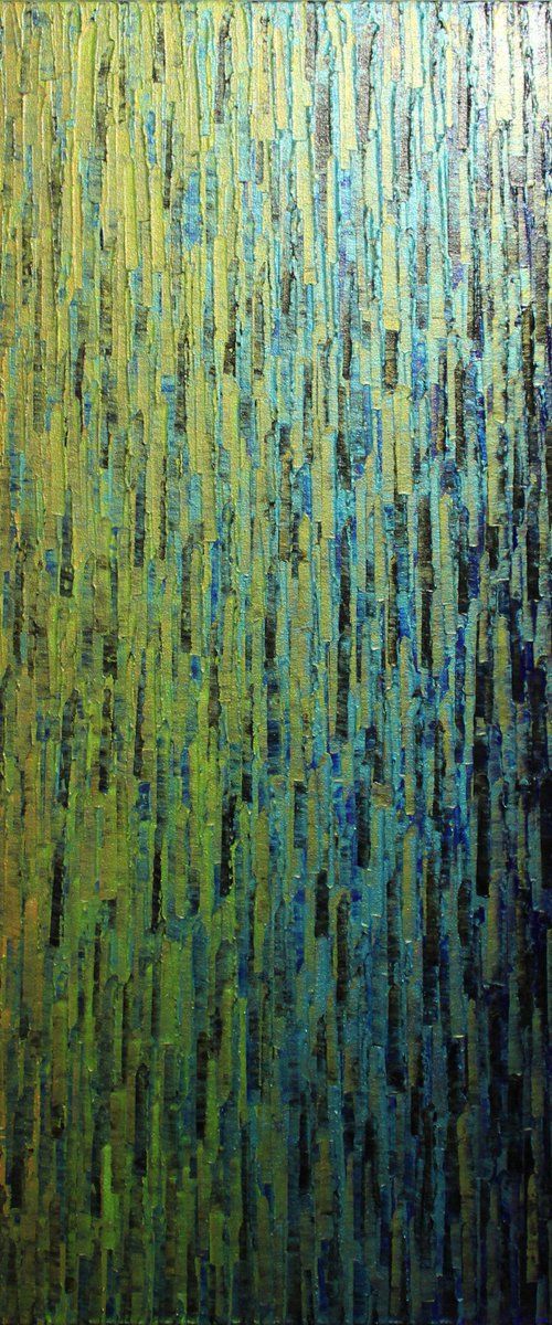 Iridescent blue green gold fade 2 by Jonathan Pradillon