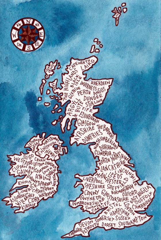 UK & Ireland Word Map (MINI)