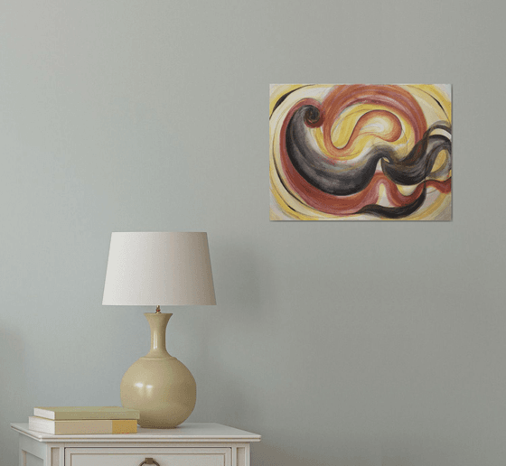 Original Watercolor Abstract Painting - 'Undulation'