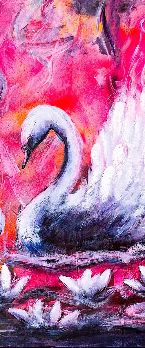 Swan No. 85 by Natalia Kameneva