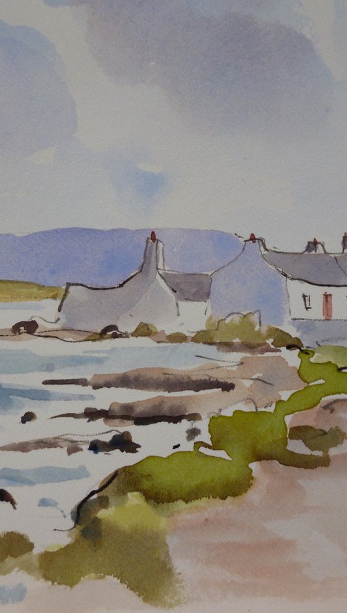 Bull Wall cottages by Maire Flanagan