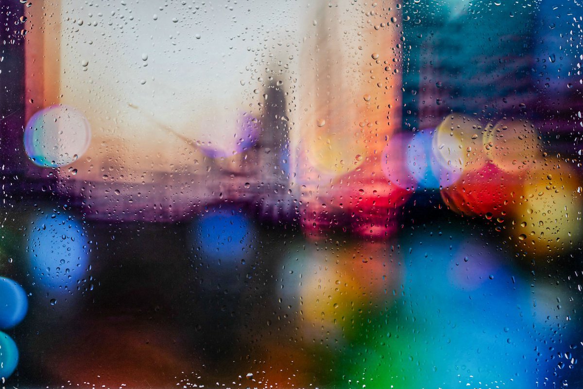 Abstract Cityscapes Photograph By Sven Pfrommer, 47 X 31", Rainy Days In Manila Viii, Original Artwork